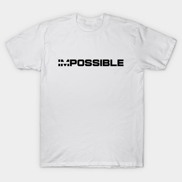 impossible strikethrough T-Shirt by artirio